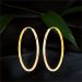 Aisshpra Gold Plain Bali Earrings in 18 Kt Daily Wear Jewellery for Women