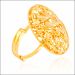 Aisshpra Gold Cocktail Ring in 22 Kt Turkish Jaali Design Wedding Jewellery for Women 