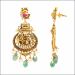 Aisshpra Temple Design Gold Earrings in 22 Kt Bridal Wedding Jewellery