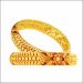 Aisshpra Antique Gold Bangles in 18 Kt Traditional Geru Design Jewellery for Women
