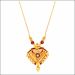 Aisshpra Gold Necklace Set in 18 Kt Traditional Geru Design Jewellery for Women