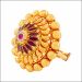 Aisshpra Elegant Gold Cocktail Ring in 18 Kt Meena Design Wedding Jewellery for Women