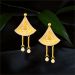 Aisshpra Lightweight Gold Earrings in 18 Kt Stylish Party Wear Jewellery for Women