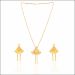 Aisshpra Lightweight Gold Necklace Set in 18 Kt Comes With a Pair of Matching Earrings
