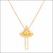 Aisshpra Lightweight Gold Necklace Set in 18 Kt Comes With a Pair of Matching Earrings