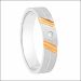 Aisshpra Pt 95 Platinum Diamond Band Stylish Casual Wear Jewellery for Men