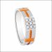 Aisshpra Pt 95 Square Platinum Diamond Band for Men Stylish Party-Wear Jewellery
