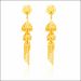 Aisshpra Gold Jhumka Earrings in 18 Kt Classic Party Wear Jewellery for Women