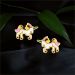 Aisshpra Gold Earrings in 18 Kt Dreamy Unicorn Design Jewellery for Kids 