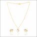 Aisshpra Gold Chain Set in 18 Kt Comes with a set of Matching Earrings 