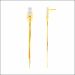 Aisshpra Signity Gold Drop Earrings in 18 Kt Splendid Party Wear Jewellery for Women