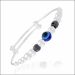 Aisshpra 92.5 Sterling Silver Set of 2 Nazariya Bracelet Silver Jewellery for Kids