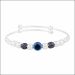 Aisshpra 92.5 Sterling Silver Set of 2 Nazariya Bracelet Silver Jewellery for Kids
