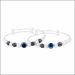 Aisshpra 92.5 Sterling Silver Set of 2 Nazariya Bracelet Silver Jewellery for Kids