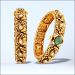 Aisshpra Antique Gold Bangles in 22 Kt Meena Design Wedding Jewellery for Women