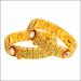 Aisshpra Gold Bangles in 18 Kt Classical Meena Design Wedding Jewellery for Women