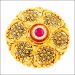 Aisshpra Gold Cocktail Ring in 18 Kt Traditional Meena Design Wedding Jewellery for Women