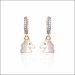 Aisshpra Signity Gold Drop Earrings in 18 Kt Casual Wear Jewellery for Kids & Teens