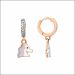 Aisshpra Signity Gold Drop Earrings in 18 Kt Casual Wear Jewellery for Kids & Teens