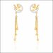 Aisshpra Signity Gold Earrings in 18 Kt Stylish Party Wear Jewellery for Women 
