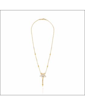 Mesmerising Floral Design Gold Chain