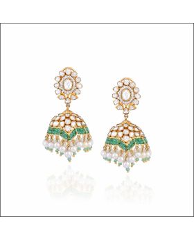 Aisshpra Polki Diamond Earrings in 18 Kt Stylish Party Wear Jewellery for Women