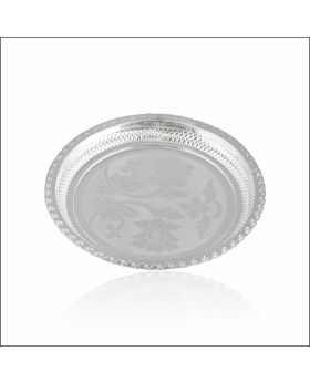 Handcrafted Nakashi Design Silver Plate