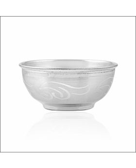 Classic Engraved Silver Bowl