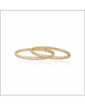 Shimmering Twist Diamond Bangles