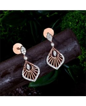 Exquisite Sparkle Diamond Necklace Earrings
