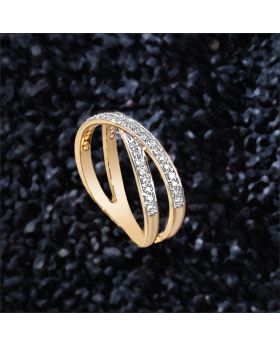 Radiant Gleam Pavé Diamond Ring