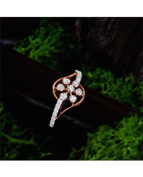 Floral Breeze Pavé Diamond Ring