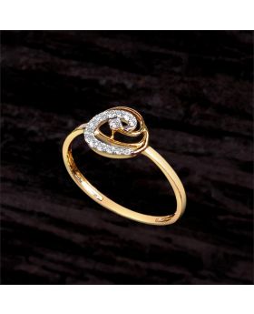 Radiant Curve Pavé Set Diamond Ring