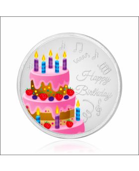 Aisshpra 999 Purity 10 Gram Happy Birthday Silver Coin for Gifting