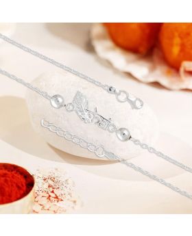 Loving Brother 92.5 Stamped Silver Rakhi
