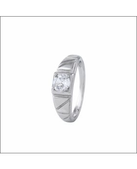 Opulent Glow Silver Ring