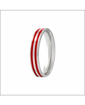 Sleek Edge Sterling Silver Band