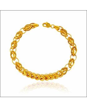 Majestic Charm Linked Gold Bracelet