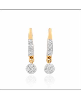 Gleaming Shimmer Diamond Earrings