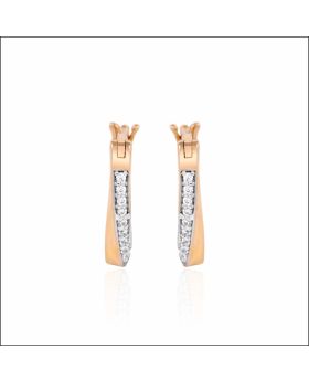 Timeless Beauty Rose Gold Hoop Earrings 