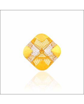 Statement Edge Gold Ring