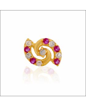 Cultural Radiance Gold Nose Pin