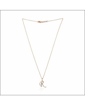 Classic Resplendence Alphabet R Diamond Pendant
