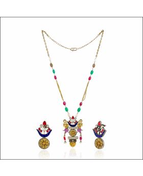Bohemian-Inspired Antique Silver Necklace Set