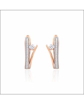 Enchanting Elegance Rose Gold Bali Earrings