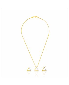 Rustic Glow Gold Chain Set