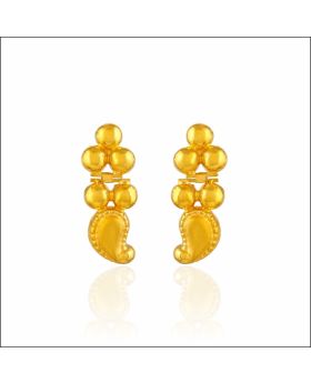 Classical Feast Trichur Design Gold Earrings