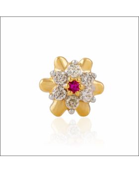 Radiant Blossom Diamond Nosepin
