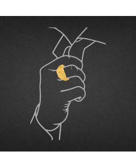 Radiant Poise Gold Ring