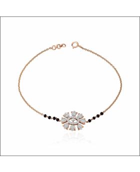 Sparkling Radiance Diamond Mangalsutra Bracelet